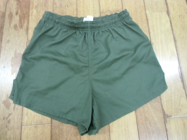 S-37 ミリタリー サバゲー 米軍放出品 USMC トレーニングパンツ ショート ハーフパンツ マラソン 短パン ジョギング Mサイズ オリーブ色拍卖