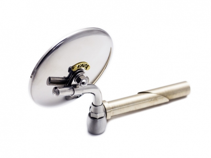 MOTOR ROCK JCMAミラー バーエンド φ100 ポリッシュ 3. Nickel (MR-HC068P)拍卖