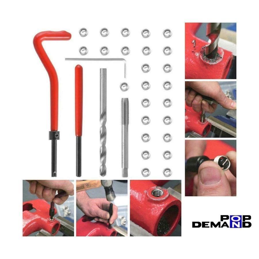 ◆即日発送◆ ヘリサートキット M8×1.25 補修キット リコイルキット ドリル/タップ付 NR750 RVF RC45 RVT1000R ST1100 ST1300 STX1300拍卖