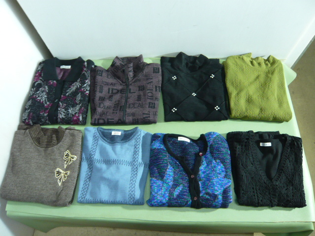 BA14◆婦人服 まとめ セーター カーディガン ベスト レディース M~L 8点セット◆中古美品◆D拍卖