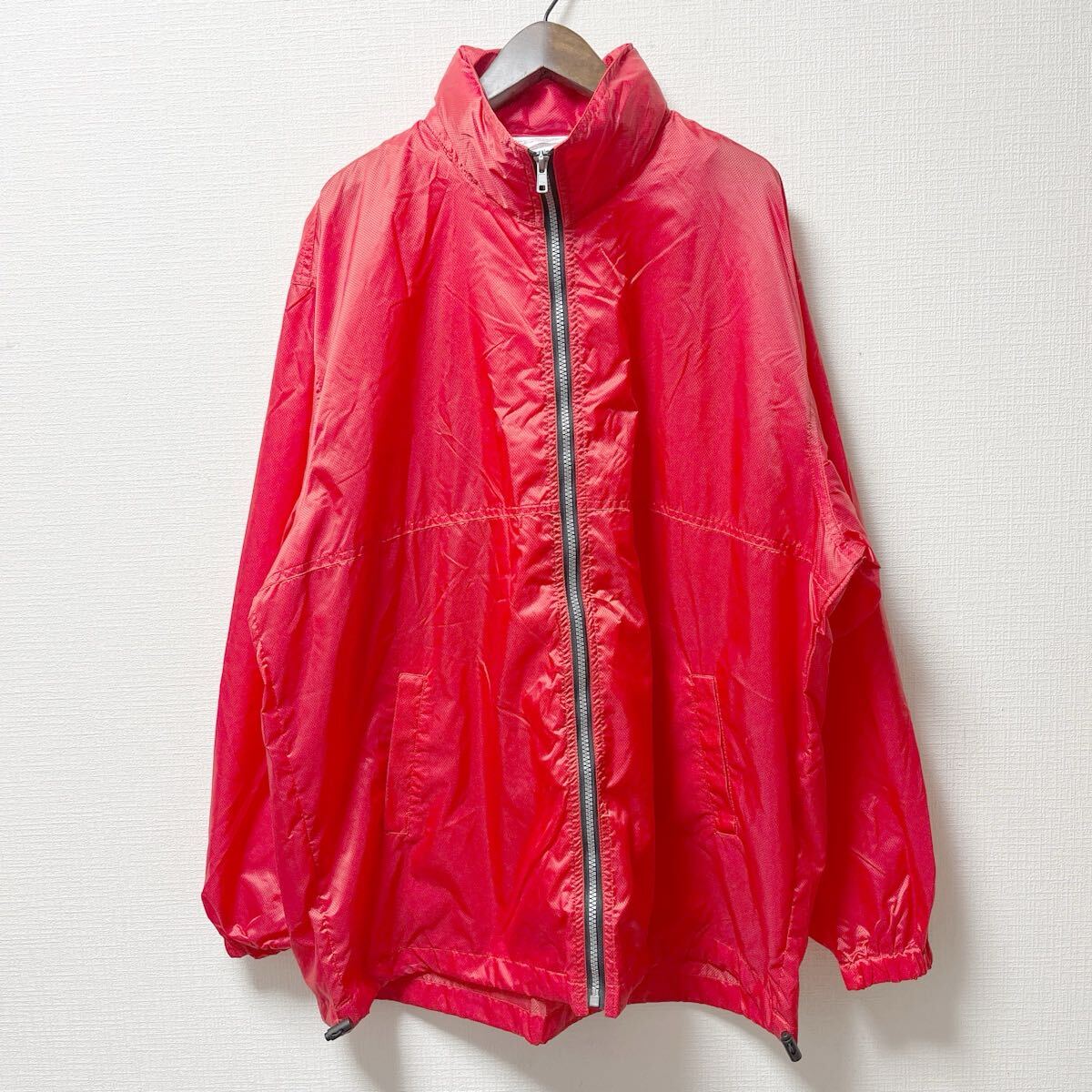 Seventeen VergleBee ナイロンジャケット ウィンドブレーカー LLサイズ レッド ナイロン拍卖