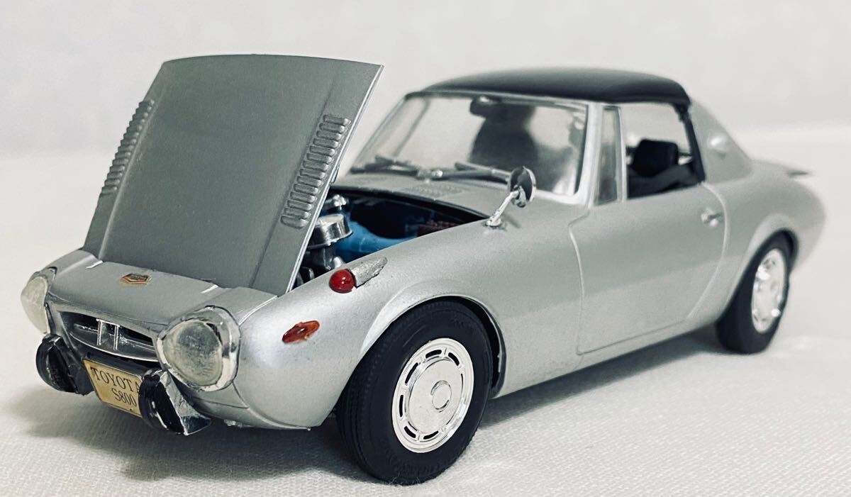 1/24 TOYOTA S800 トヨタS800 ヨタハチ シルバー プラモデル完成品拍卖