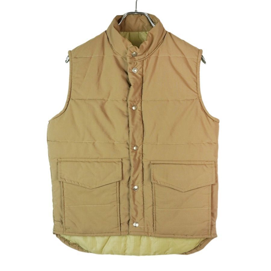 USA製ブラックベアBlack Bearダウンベスト中綿入りアウターレイヤード無地ベージュvintageヴィンテージ40306拍卖