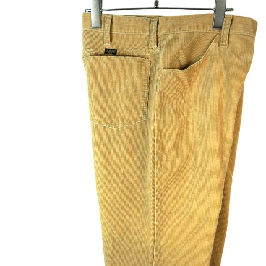 80sラングラーWranglerコーデュロイブーツカットパンツカウボーイパンツフレアパンツ無地ベージュキャメルY2Kヴィンテージvintage40308拍卖