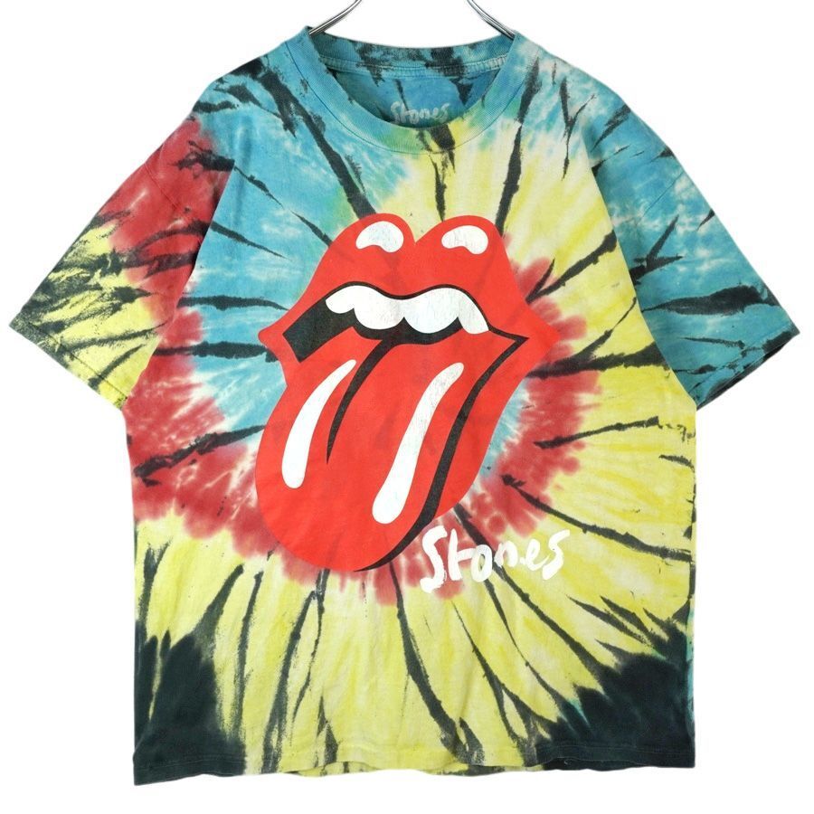 ローリング・ストーンズThe Rolling StonesロックバンドTシャツバンTアーティストT2021年No FilterツアーTタイダイ染めブルー青40413拍卖
