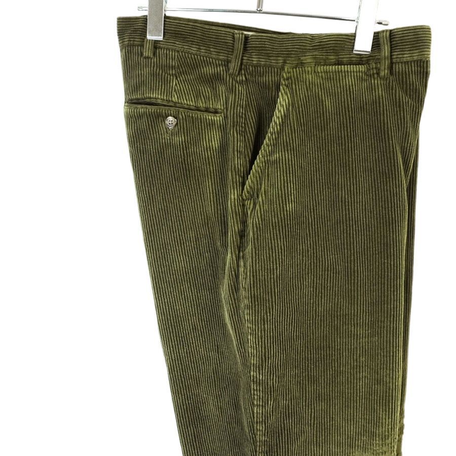 ポロバイラルフローレンPolo by Ralph Laurenコーデュロイパンツ太畝フェードウォッシュド無地モスグリーンカーキvintageヴィンテージ40314拍卖