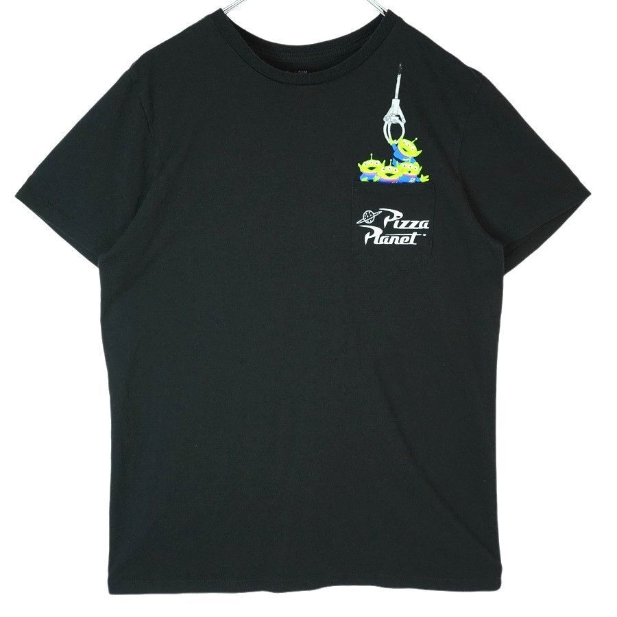 トイストーリーToy StoryキャラクターTシャツ胸ポケTキャラ物ピザプラネットPIZZAPLANETリトルグリーンメンlittle green men40329拍卖