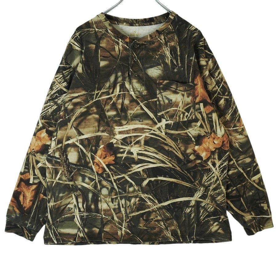 レッドヘッドRED HEAD長袖ヘンリーネックTシャツロンT胸ポケTリアルツリーカモフラージュADVANTAGEMAX-4迷彩カーキブラウン茶色40404拍卖