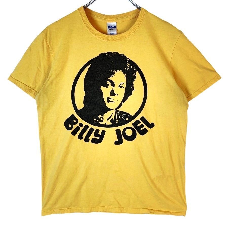 ギルダンGildanビリー・ジョイルbilly joelアーティストTシャツミュージシャンTシンガーソングライター黄色イエロー黒ブラック40621拍卖