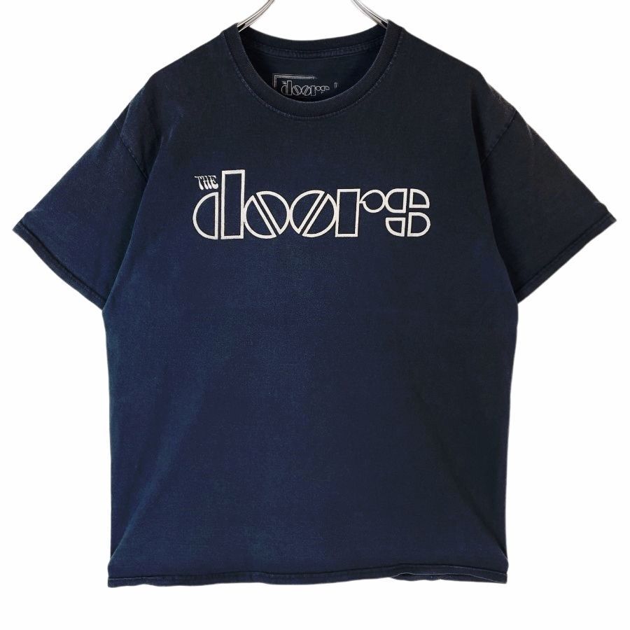 ドアーズThe DoorsバンドTシャツバンTアーティストTロックTロゴプリント黒ブラックフェード白ホワイトvintageヴィンテージ40621拍卖