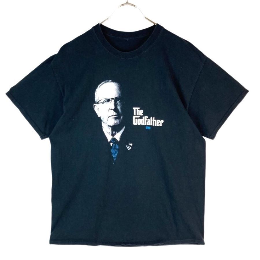 ゴッドファーザーTHE GODFATHER映画TシャツムービーTパロディT黒ブラック白ホワイト青ブルーvintageヴィンテージ40614拍卖