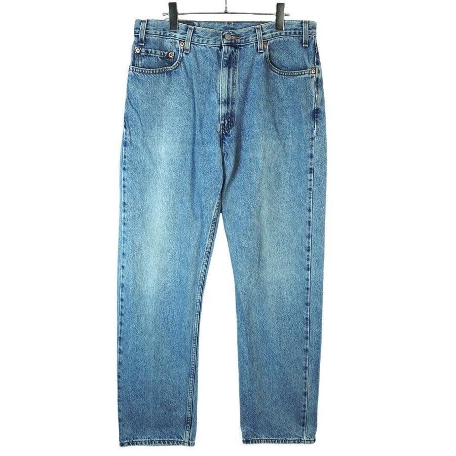 Levi'sリーバイス505ストレートデニムパンツウォッシュドデニム水色ライトブルー赤タブギャラ入りregularfitレギュラーフィット40403拍卖