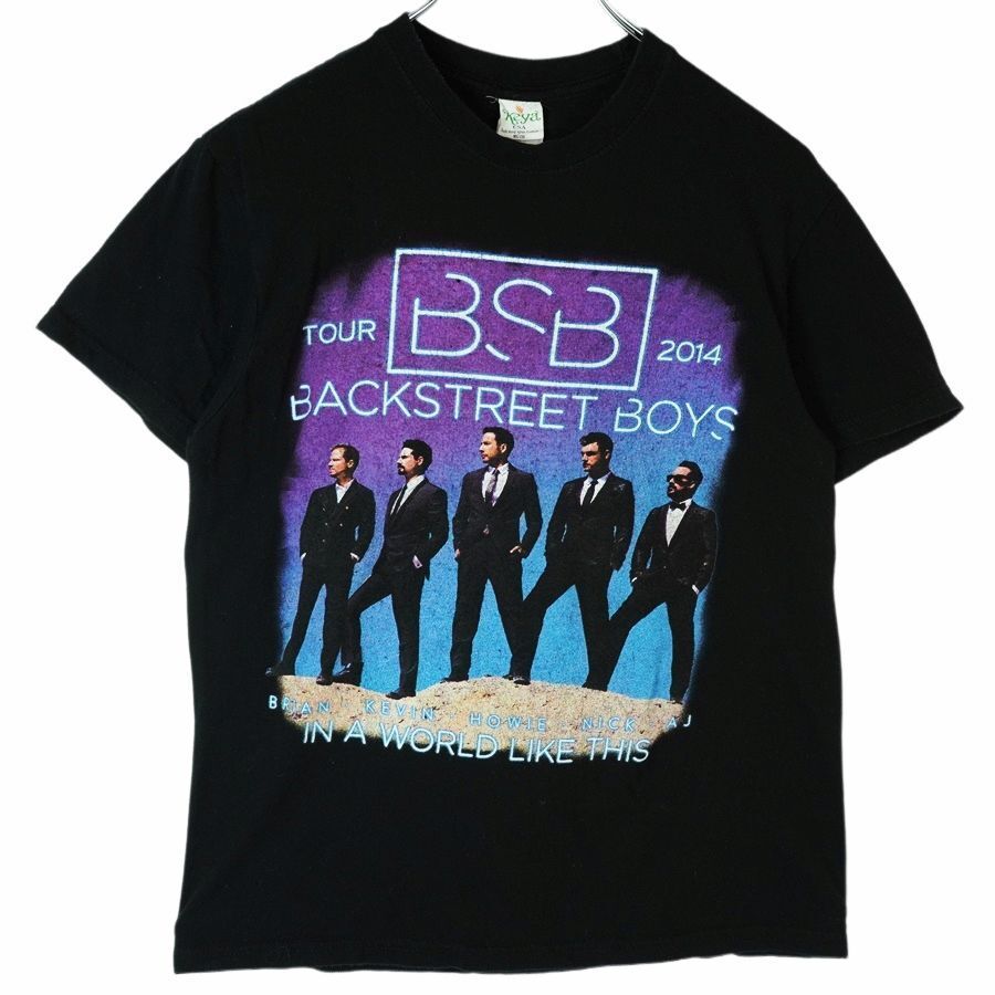 KeyaUSAバックストリートボーイズBackstreet BoysバンドTシャツバンTアーティストT2014年ツアー両面プリントIn A World Like This40325拍卖