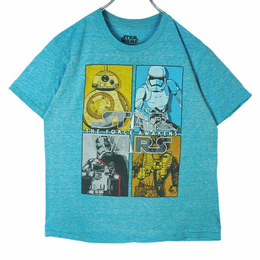 スターウォーズSTARWARSキャラクターTシャツ映画TムービーTキャラ物BB-8キャプテン・ファズマストームトルーパー水色ライトブルー杢40323拍卖