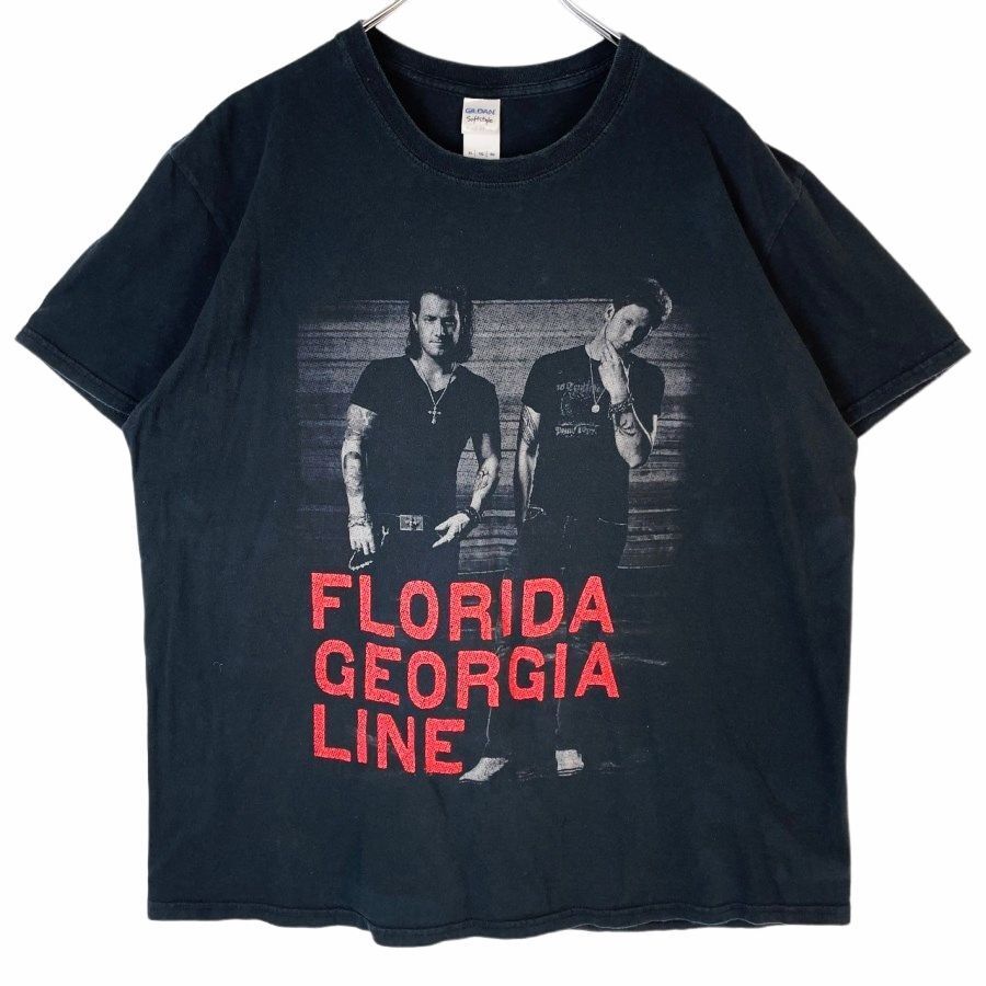 ギルダンGildanフロリダ・ジョージア・ラインFlorida Georgia LineアーティストTシャツミュージシャンTツアーTOUR2015両面プリント40622拍卖