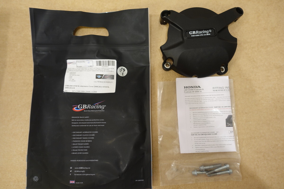 GB Racing CBR1000RR / SP (08-11 純正カウル, 08-16 レース用カウル) ジェネレーターカバー 定価16,720円 EC-CBR1000-2008-1-GBR拍卖