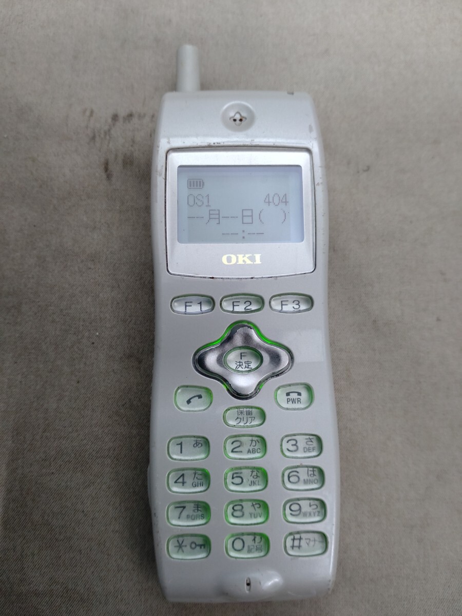 A019 OKI ビジネスフォン UM7700 デジタルコードレス電話機 沖電気工業 起動&簡易動作確認&簡易清掃&リセットOK 送料無料 現状品拍卖