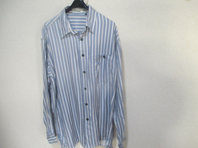 M ■tanbow■長袖 シャツ◆ストライプ◆used 送185拍卖