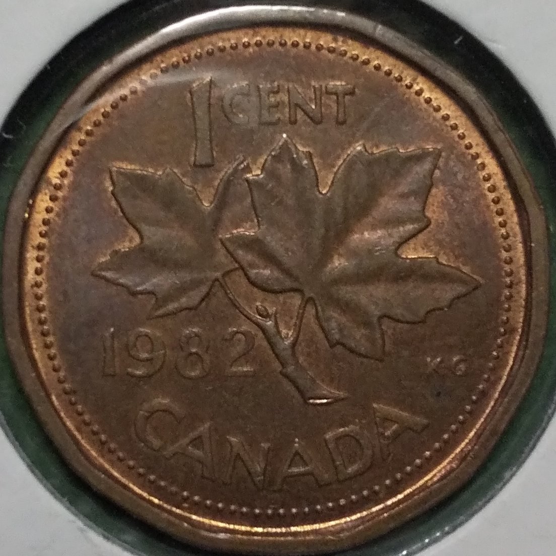 (C-966) カナダ 1セント 銅貨 1982年 メイプルリーフ 拍卖