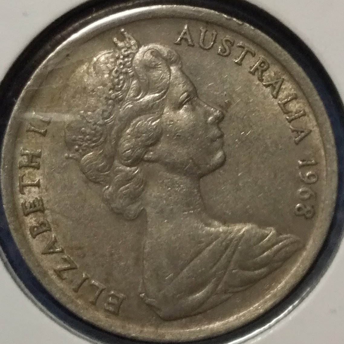(C-848) オーストラリア 5セント白銅貨 1968年 ハリモグラ拍卖