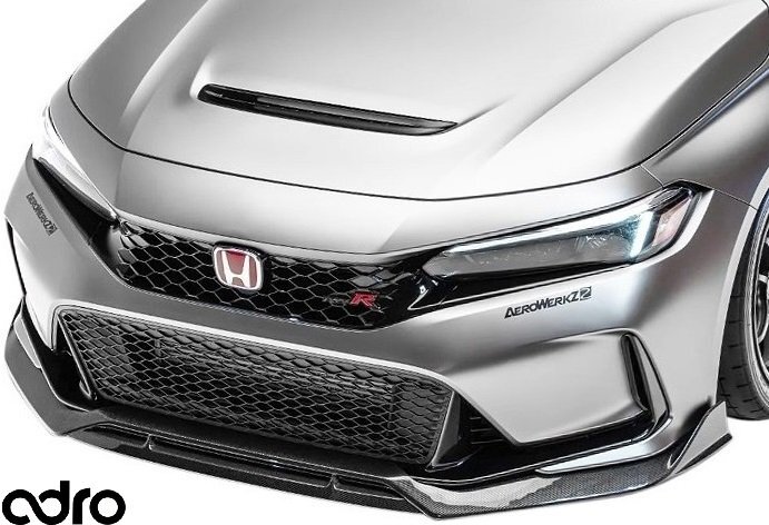 【M's】 FL5 シビック タイプR 前期 (2022.9-) adro フロントリップ カーボン エイドロ アドロ エアロ パーツ 部品 カスタム A22A10-1201拍卖