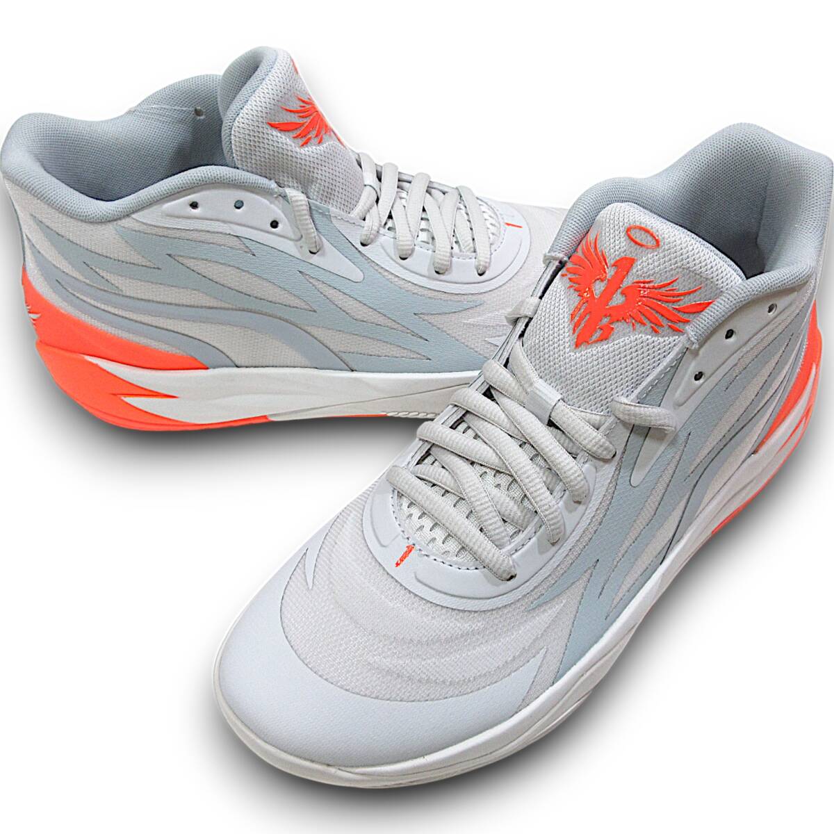 新品◆PUMA◆ラメロ・ボール 2ndシグネチャーモデル MB.02 ハイカット スニーカー 28.0cm グレー◆プーマ バスケットボール◆拍卖