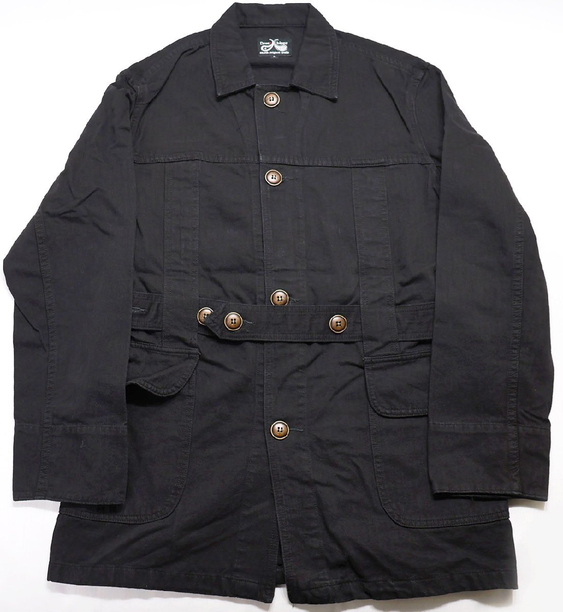DRESS HIPPY (ドレスヒッピー) Cotton Herringbone Jacket / コットン ヘリンボーンジャケット 美品 ブラック size L / ハーフコート拍卖