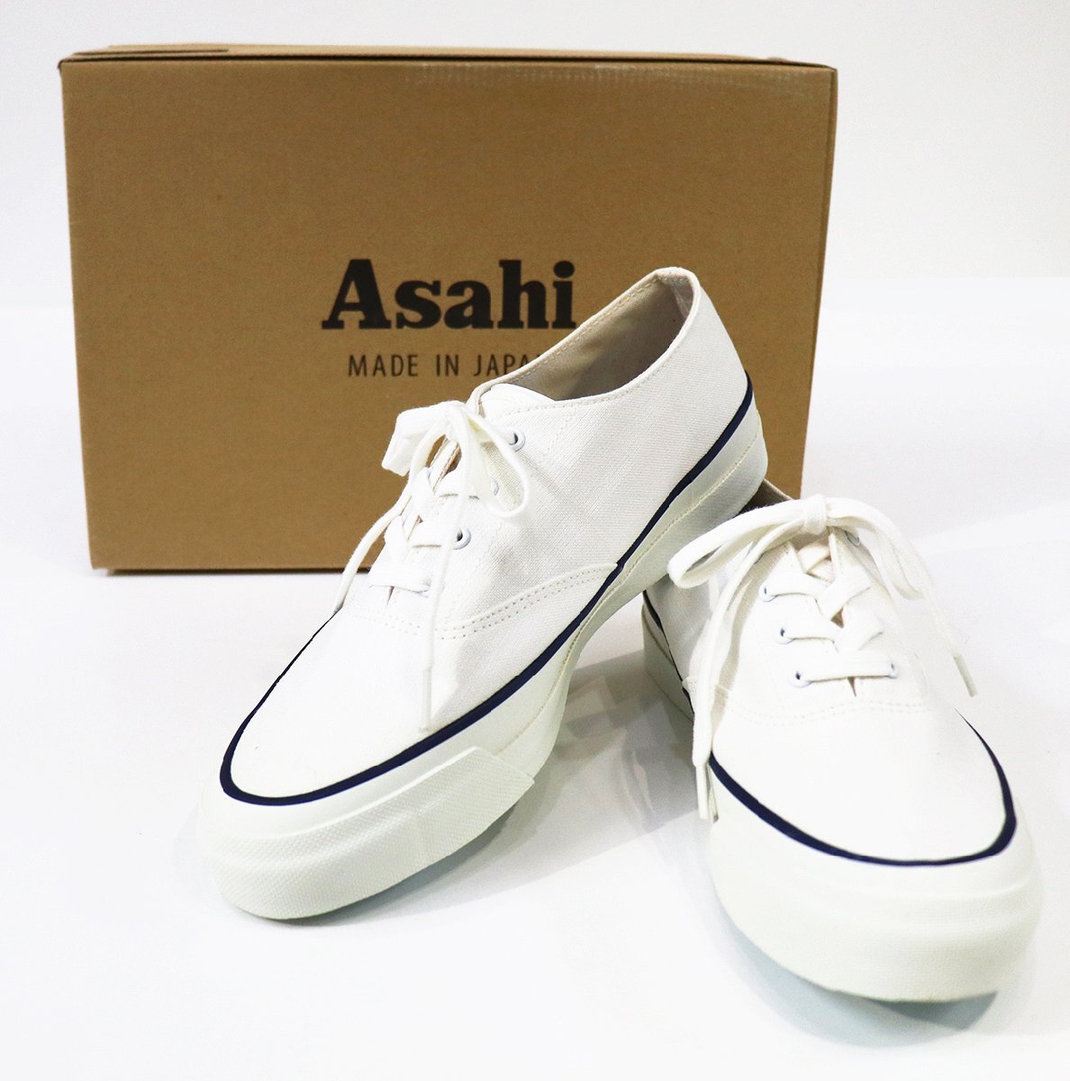 Asahi (アサヒシューズ) Deck Shoes L011 / デッキシューズ KF2035 - Made in Japan 未使用品 ホワイト size 24.0cm / スニーカー拍卖