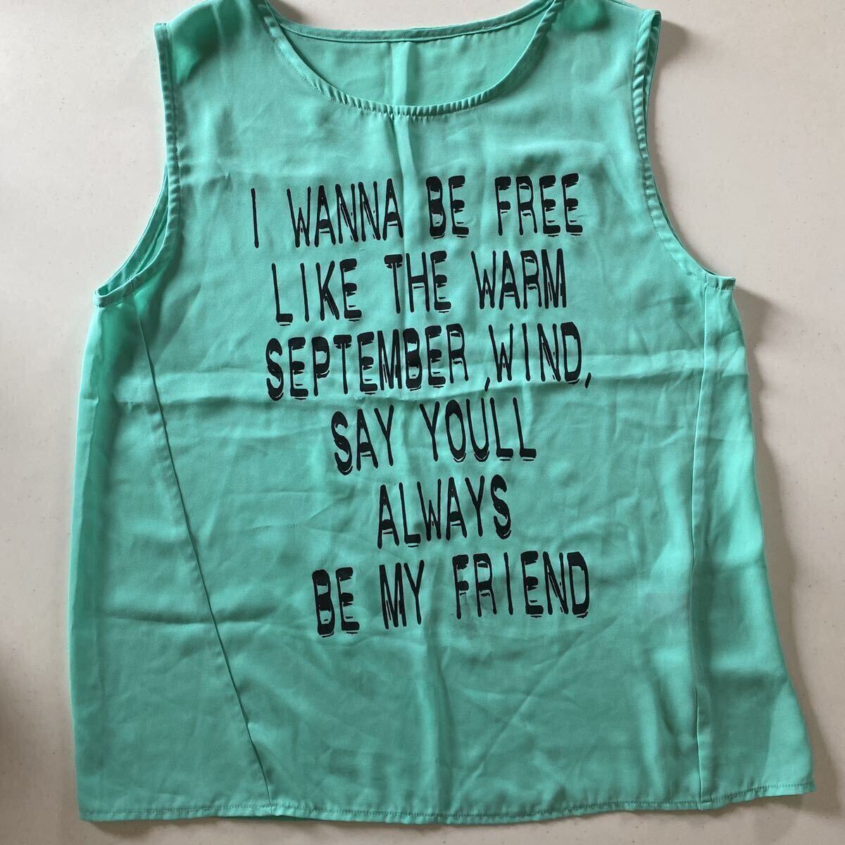 CECIL Mc BEE サイズM 匿名配送 タンクトップ 袖なし パステルカラー 重ね着 トップス拍卖