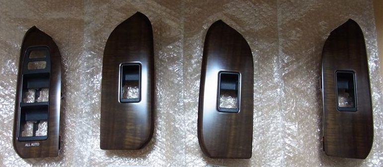 ●新品 未使用●トヨタ純正 150系 ランドクルーザープラド アームレストベースパネル パワーウインドウスイッチパネル 1台分 フルセット拍卖