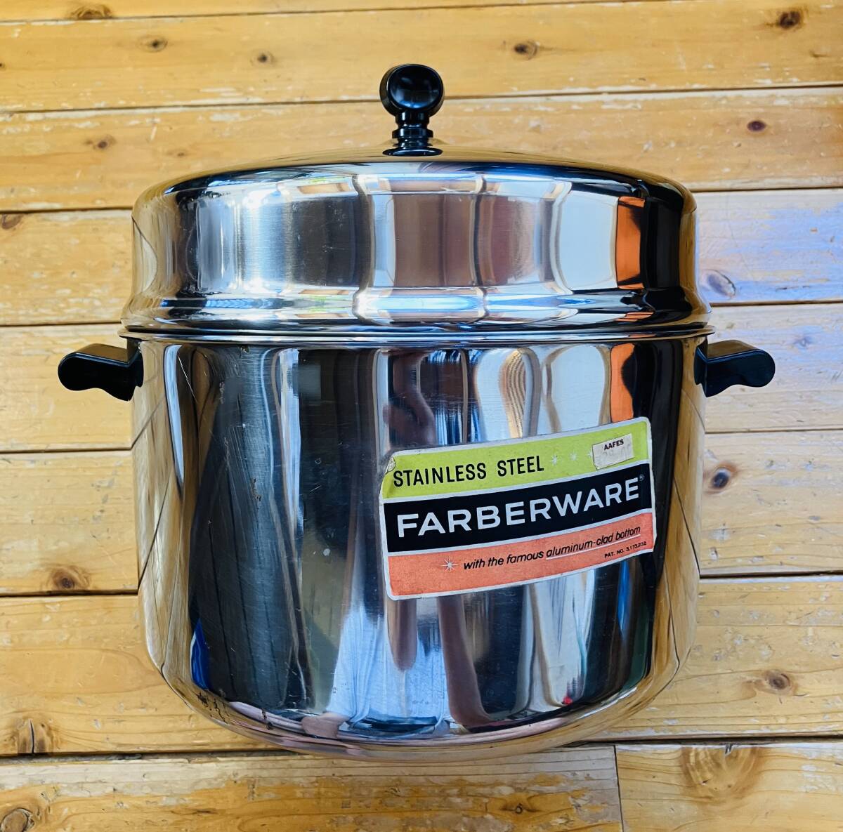 FARBERWARE ファーバーウェア★米国製 ステンレス両手鍋 ビンテージ【未使用品】90s!拍卖