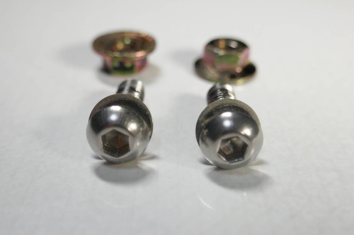 ナンバープレート 取付ボルト ネジ (ステンレスSUS304) ナット 錆防止に(検:盗難防止 シグナスX モンキー ジョグ Dio)拍卖