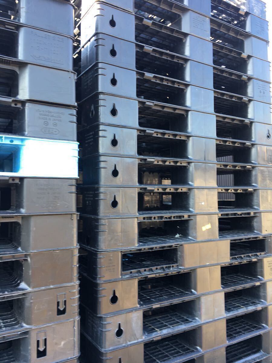 □□引取限定□発送不可□中古樹脂パレット□プラパレ□倉庫□貿易□棚□仮置き□嵩上げ□土台□ステージ□新米□苗□薪□タイヤ管理□□拍卖