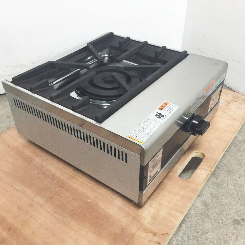 ★DJ2105 | 卓上 1口コンロ TMS-TGU-4545 タニコー 都市ガス W450×D450×H215mm 中古 業務用拍卖
