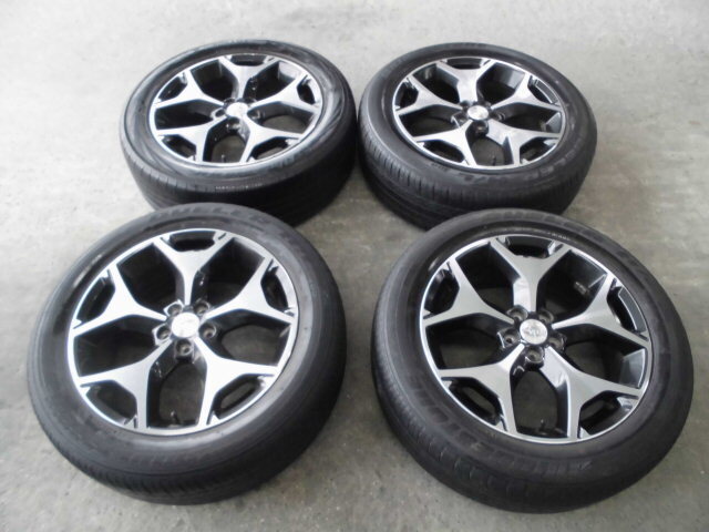 スバル純正★225/55R18★レガシィ、アウトバック、インプレッサ、BRZ、フォレスターなどに!美品4本セット!拍卖