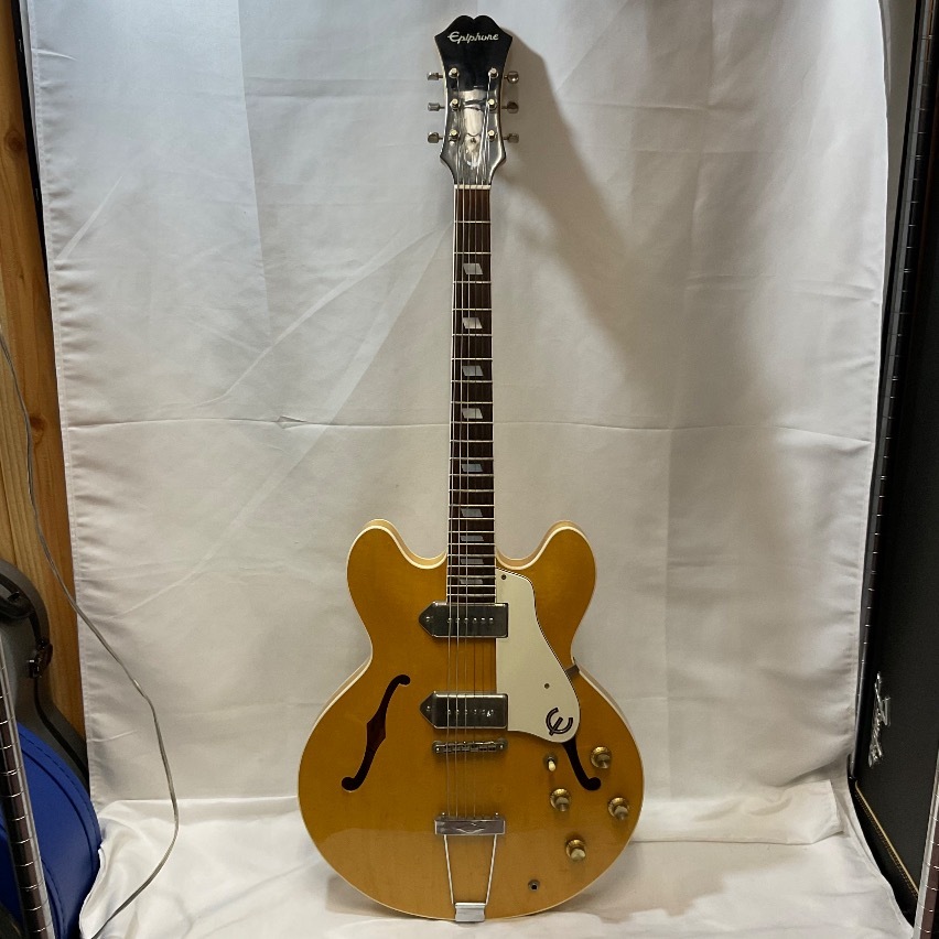 u55627 中古 エピフォン CASINO オレンジラベル ナチュラル 日本製 少し点減り有拍卖