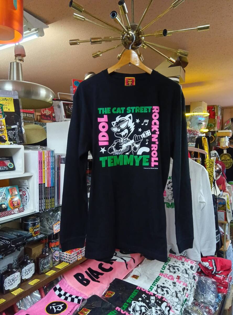 MサイズティミーR&R IDOL ロングTシャツ黒検索長袖TシャツロンtCREAMSODAロカビリーガールブラックキャッツピンクドラゴン昭和レトロ黒猫拍卖