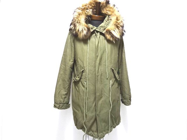 GASA Que? M-51 MOD COAT 2 size / ガサ クエ モッズコート ラクーンファー 米軍レプリカ 日本製 レディース メンズ拍卖
