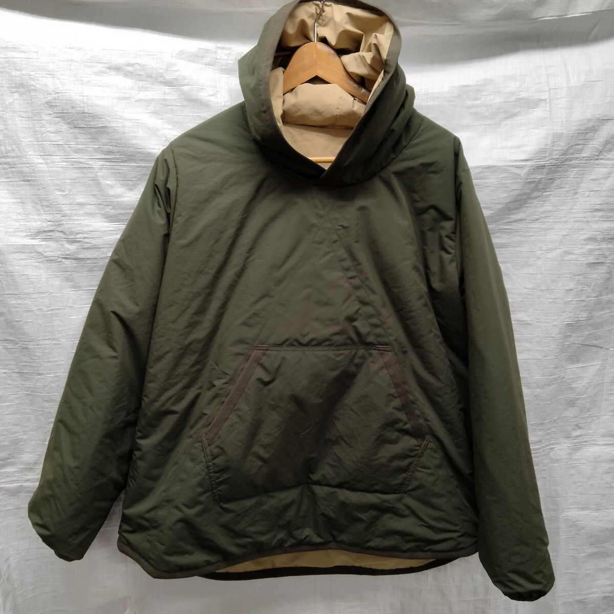 MOJITO モヒート MICHIGAN HOODIE Bar.2.0 ミシガンフーディー 中綿 リバーシブル ダウンパーカ オリーブ カーキ parka 拍卖
