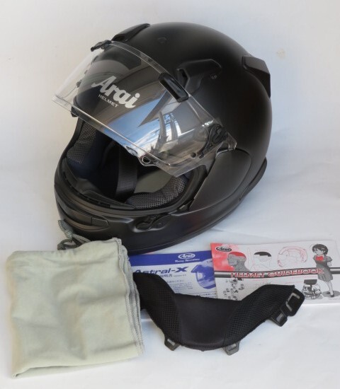 ★美品★ Arai アストラルX 61.62㎝ 艶消しブラック アライヘルメット 防寒 防風拍卖