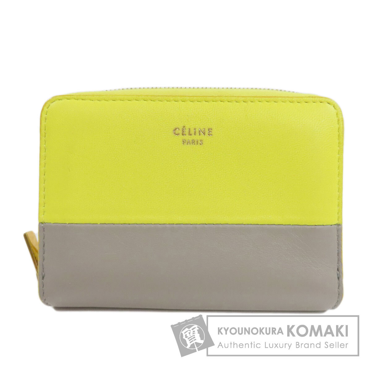 CELINE セリーヌ ロゴ コインケース レザー レディース 中古拍卖