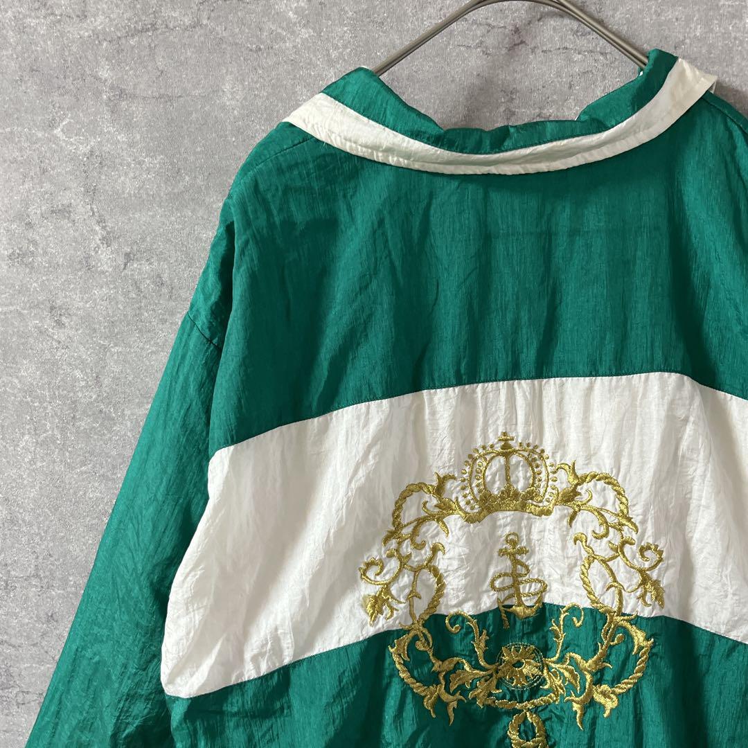 LAVON ヴィンテージナイロンジャケット ジップアップ 刺繍 Mメンズ Y1拍卖