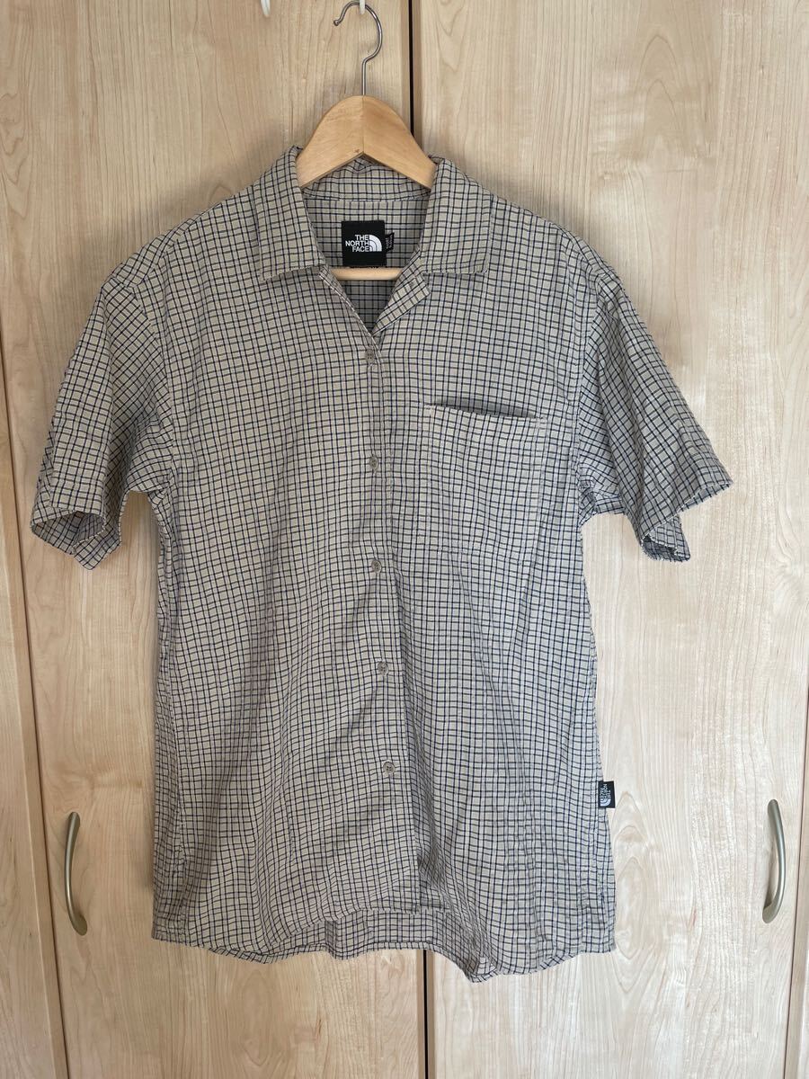 ★ノースフェイス 半袖シャツ レディースMサイズ ベージュ★拍卖