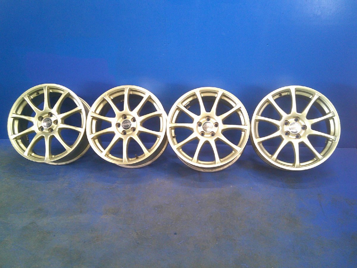 中古 WORK ESPERIO 17x7J 5H 100 17インチ アルミホイール 4本セット (棚6933-401)拍卖