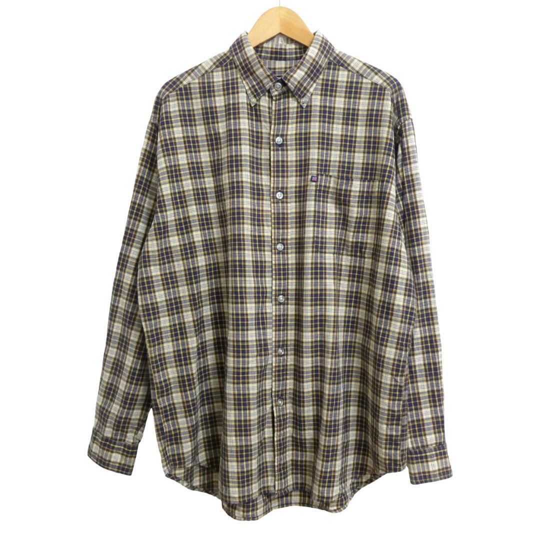 美品 RALPH LAUREN JEANS ラルフローレン サイズL ジーンズ マドラスチェック柄 長袖 BDシャツ ボタンダウンシャツ マルチカラー拍卖