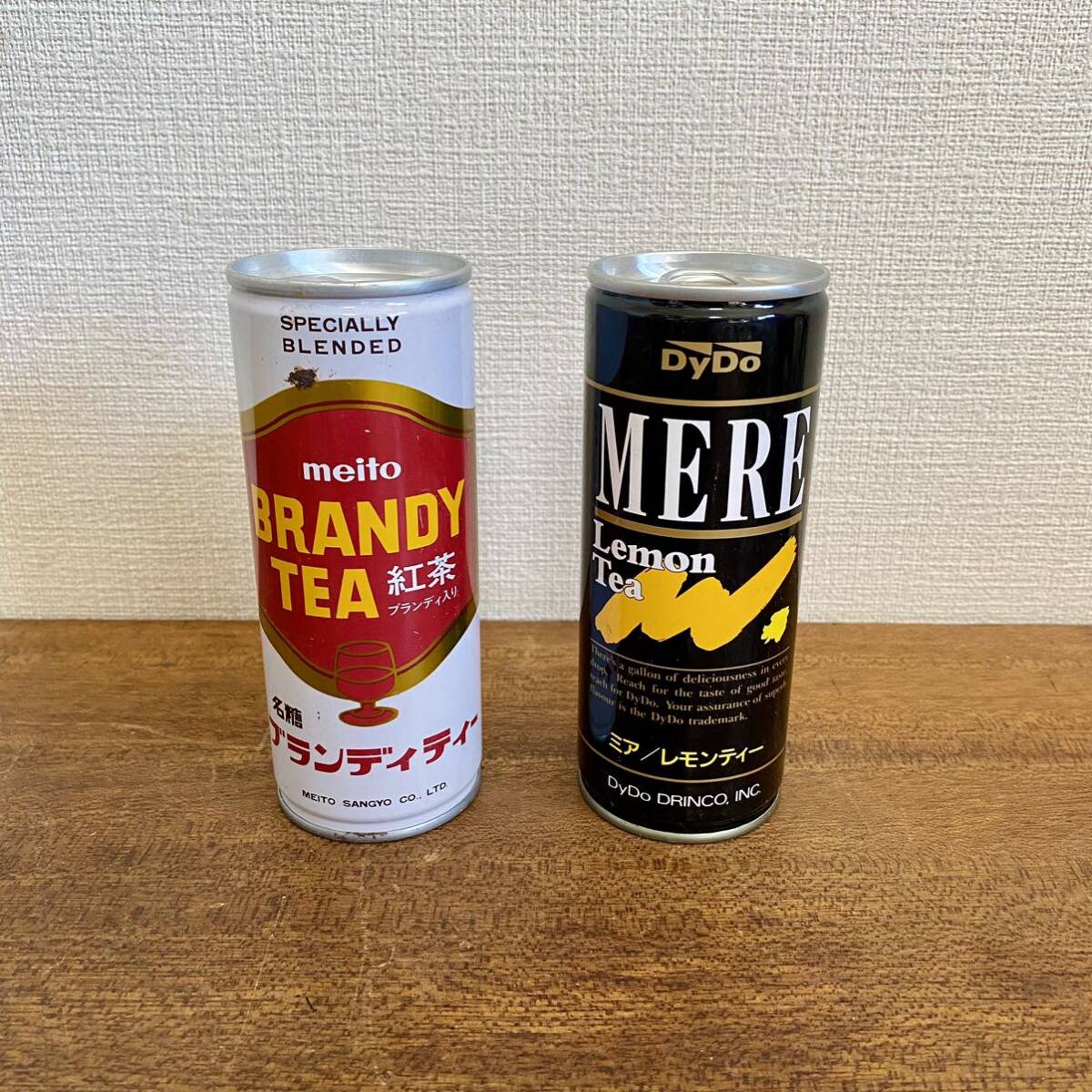 【未開封品】 当時物 ブランディティー ミア レモンティー 2点セット / 名糖 ダイドー 紅茶 レトロ缶 昭和レトロ拍卖
