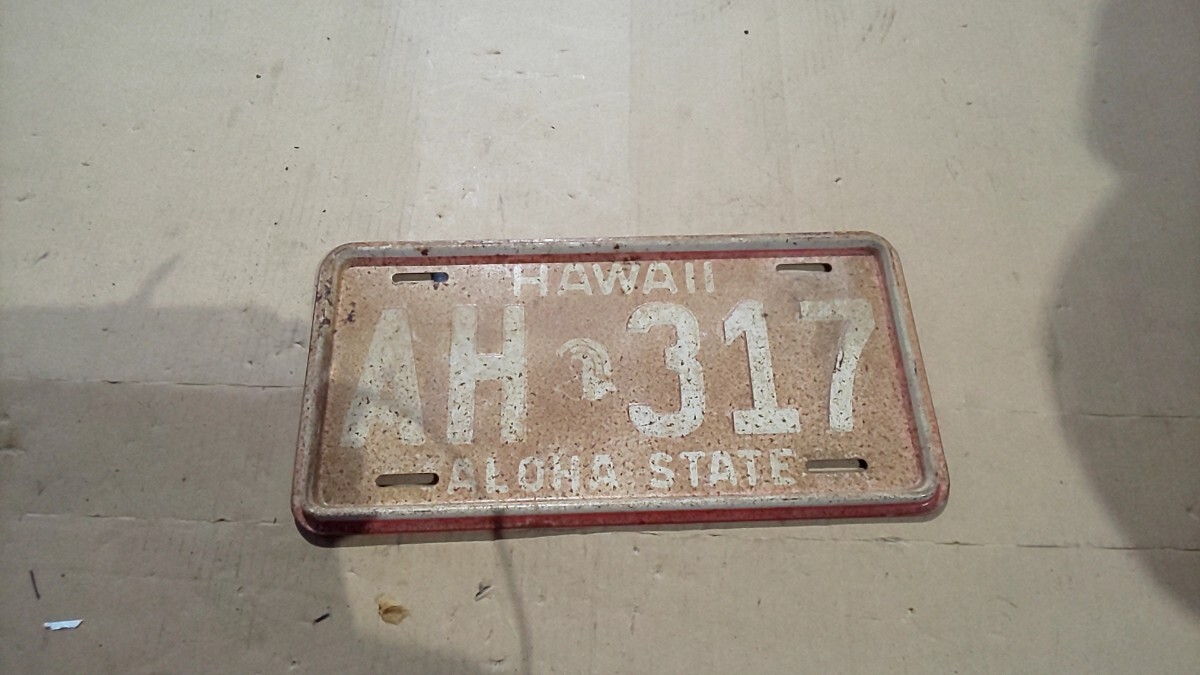 アメリカ ハワイ州 ナンバープレート レトロ 家具 DIY レストア オーバーホール 流用 インテリア ルート66 カスタム JSDM USDM ヘラフラ拍卖
