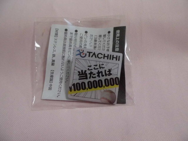 西武ドーム メットライフドーム TACHIHI「ここに当たれば¥100.000.000」ピンバッジ <241013>拍卖