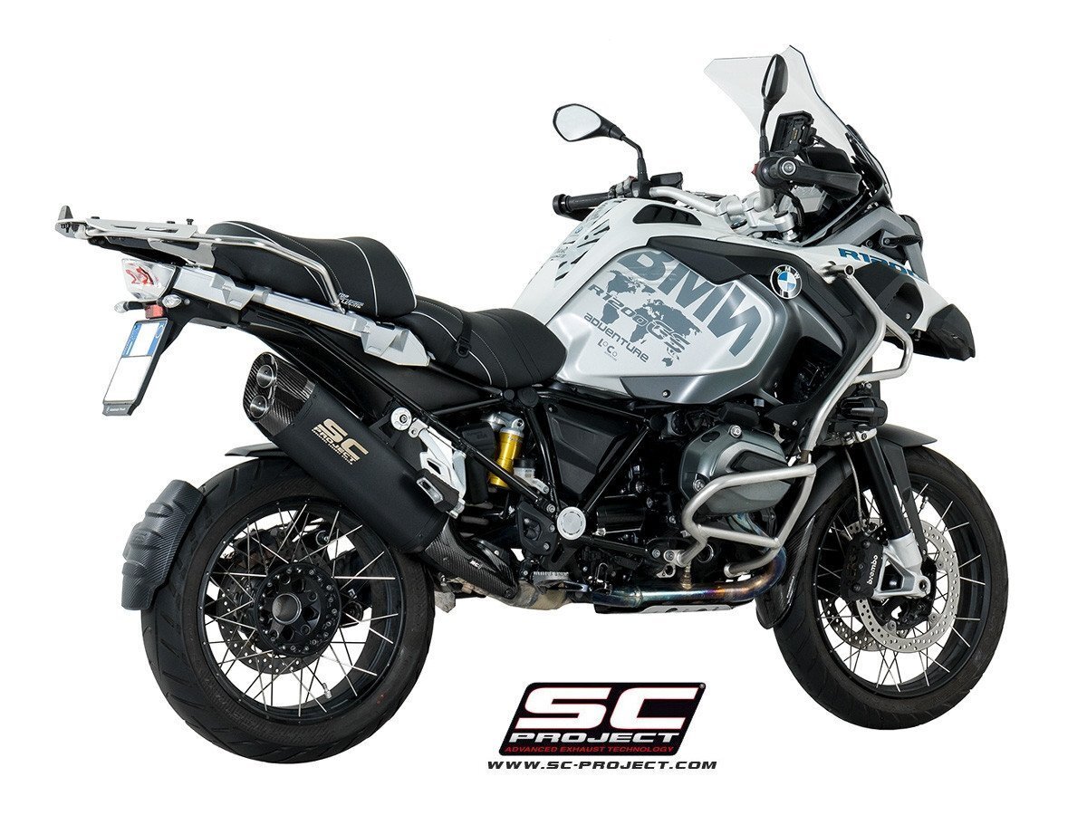 【国内在庫】SC-PROJECT アドベンチャーエキゾースト ”ブラックエディション” 消音バッフル付属 BMW R1200 GS ADVENTURE '13-16拍卖