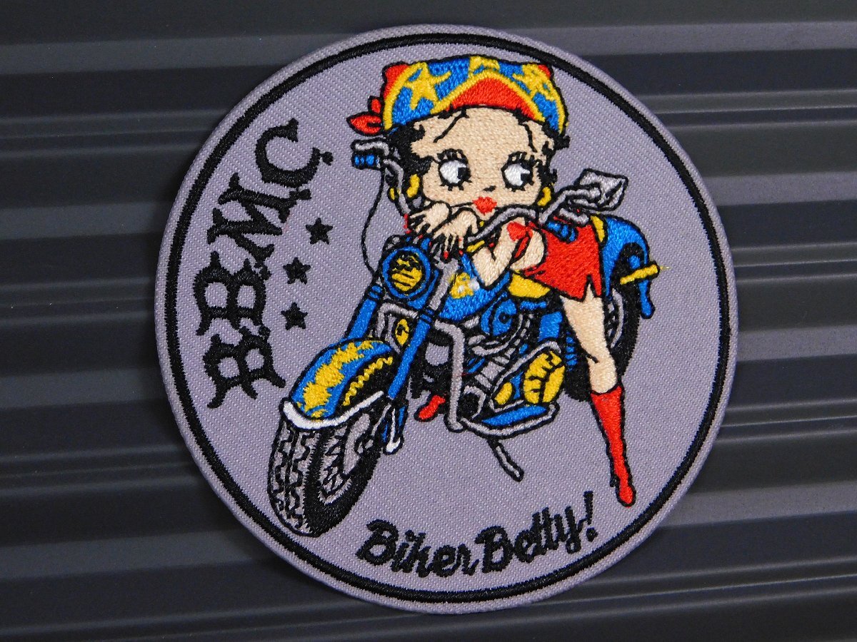 ◆送料\110◆【Betty Boop・ベティちゃん⑧】※《アイロン刺繍ワッペン》 アメリカン雑貨 刺繍ワッペン アイロンワッペン拍卖